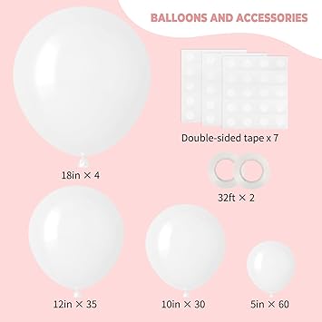 Balloon Garland Arch Kit (129 Pieces)