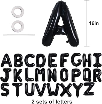 Balloon Alphabet Kit (52 Pieces)