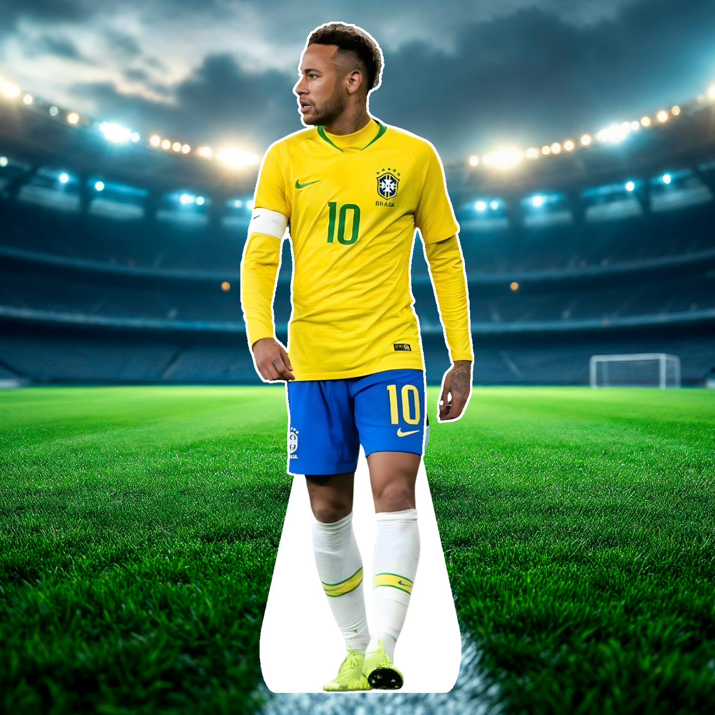 Soccer - Celebrity cutout, Star Standee, Fan Cutout, Life size cutout, Custom Cutout, Waterproof, corrugated Plastic