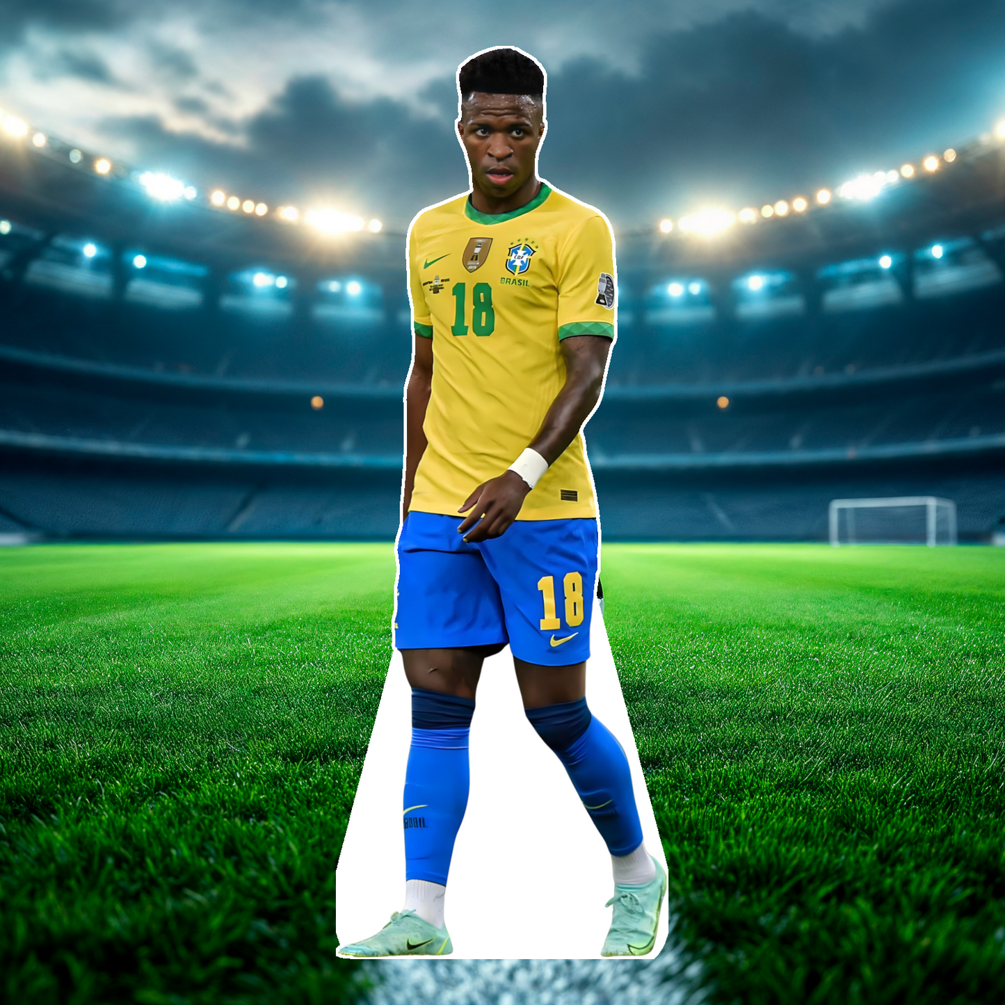 Soccer - Celebrity cutout, Star Standee, Fan Cutout, Life size cutout, Custom Cutout, Waterproof, corrugated Plastic