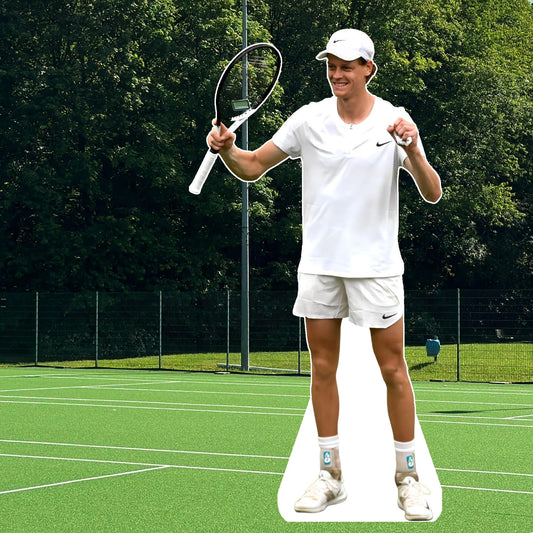 Jannik - Celebrity cutout, Star Cutout - Life size cutout, Custom Cutout, and Fan Cutout, Waterproof, corrugated Plastic - Tennis - Sinner