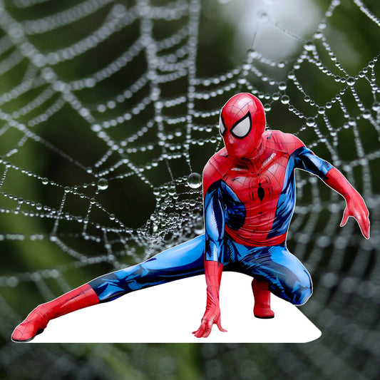 Spiderman - Movie Characters Cardboard Cutout, Stand Up Prop, Waterproof, Corrugated Plastic, Support Included, Multi-Size Options - Style-1