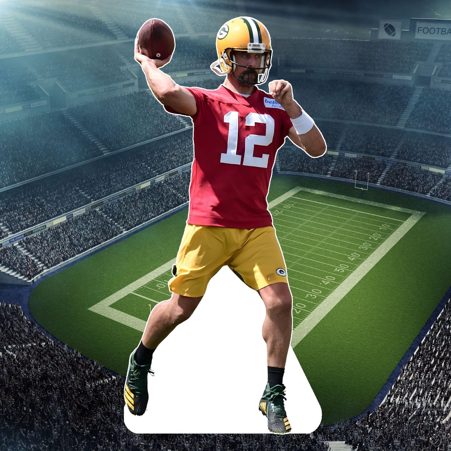 Patrick - Athlete cutout, Star Cutout - Life size cutout, Stand Up, Custom Fan Cutout, Waterproof, corrugated Plastic - football - Mahomes