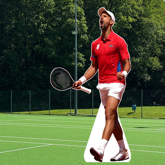 Novak - Celebrity cutout, Star Cutout - Life size cutout, Custom Cutout, and Fan Cutout, Waterproof, corrugated Plastic - Tennis - Djokovic