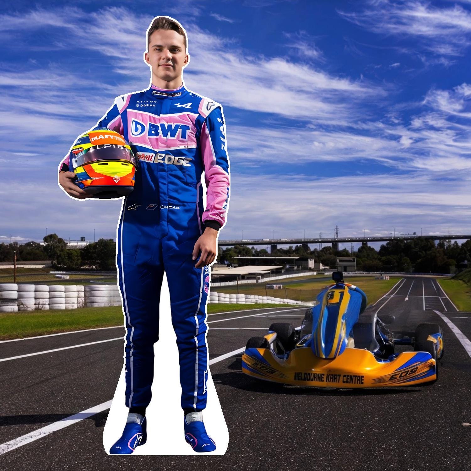 George - Celebrity cutout, Star Cutout - Life size cutout, Custom Cutout, and Fan Cutout, Waterproof, corrugated Plastic - F1 - Russell