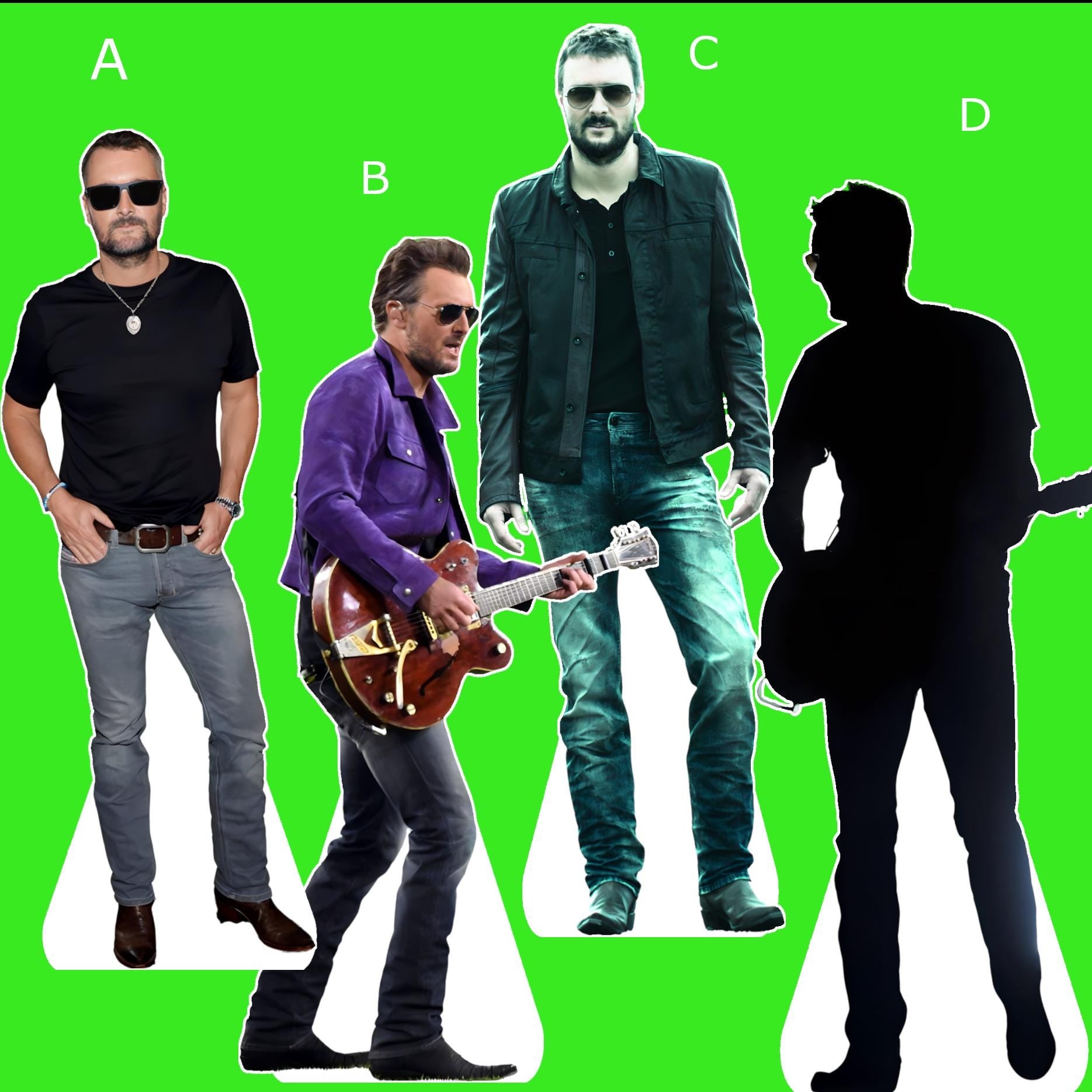 Eric - Life size cutouts, celebrity cutouts, custom cutouts, star cutouts, and fan cutouts, waterproof, Black, Church