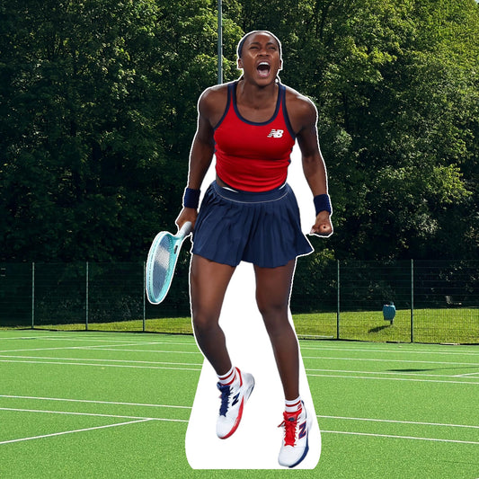 Coco - Celebrity cutout, Star Cutout - Life size cutout, Custom Cutout, and Fan Cutout, Waterproof, corrugated Plastic - Tennis - Gauff