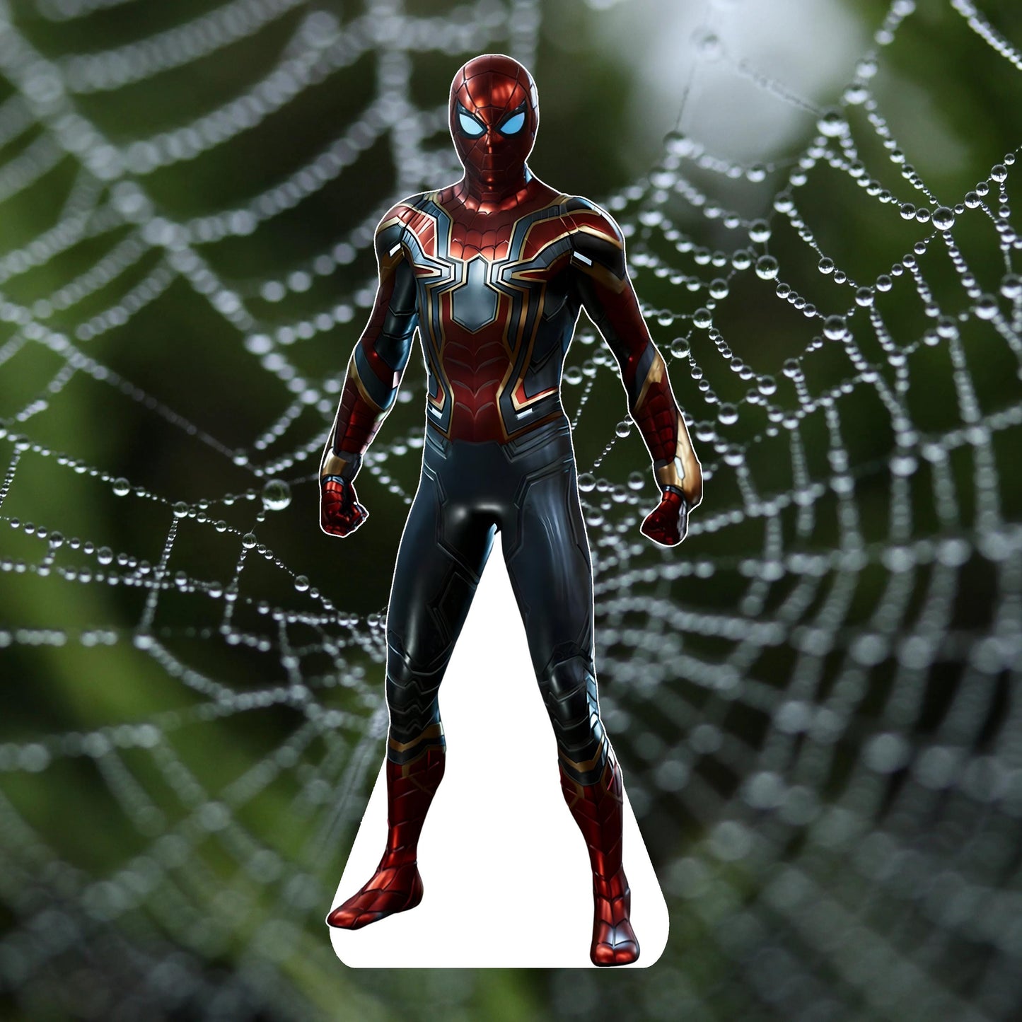 Spiderman - Movie Characters Cardboard Cutout, Stand Up Prop, Waterproof, Corrugated Plastic, Support Included, Multi-Size Options - Style-2