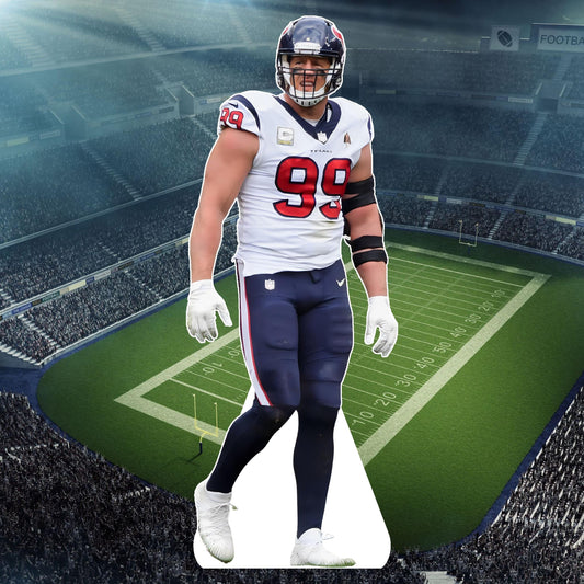J.J. - Athlete cutout, Star Cutout - Life size cutout, Stand Up, Custom Fan Cutout, Waterproof, corrugated Plastic - football - Watt