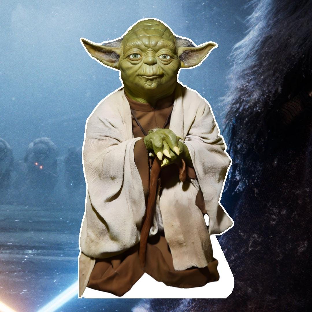 Yoda - Movie Character Cutout, Celebrity Cutout, Mult-size Options, Custome Cardboard Stand Up, Star, Fan Cutout, Waterproof
