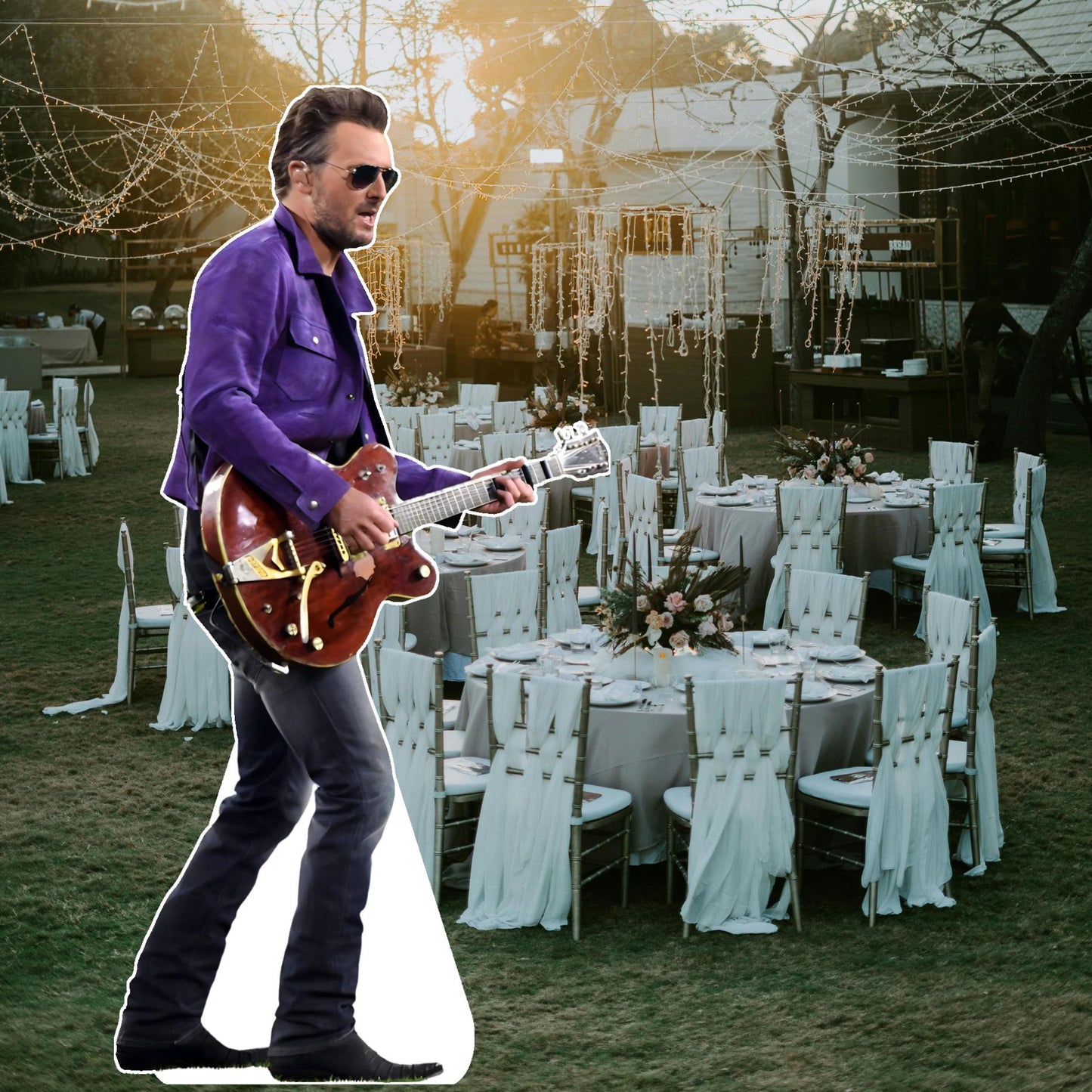 Eric - Life size cutouts, celebrity cutouts, custom cutouts, star cutouts, and fan cutouts, waterproof, Black, Church