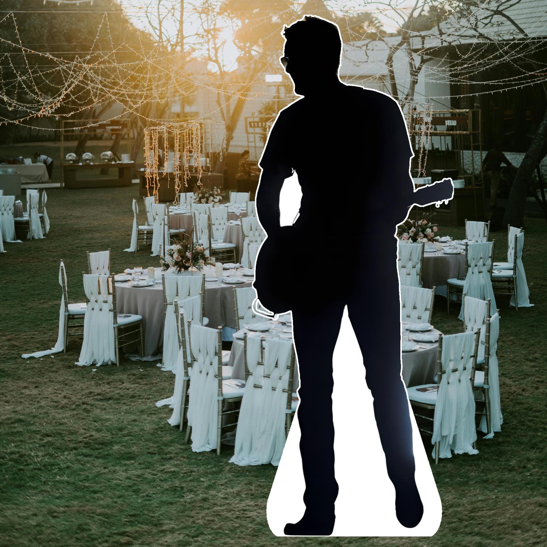 Eric - Life size cutouts, celebrity cutouts, custom cutouts, star cutouts, and fan cutouts, waterproof, Black, Church