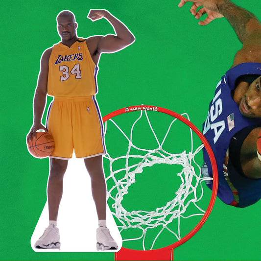 Shaquille - Celebrity, Star Cutout, Life size cutout, Stand Up, Custom Fan Cutout, Waterproof, corrugated Plastic - Basketball - O'Neal