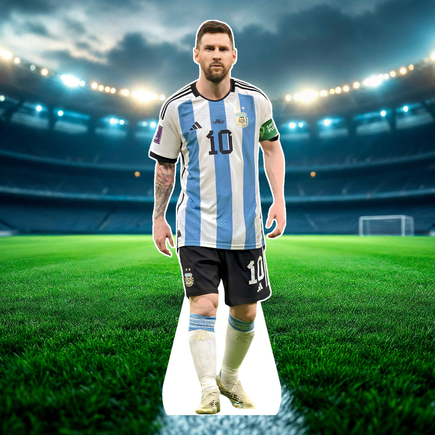 Soccer - Celebrity cutout, Star Standee, Fan Cutout, Life size cutout, Custom Cutout, Waterproof, corrugated Plastic
